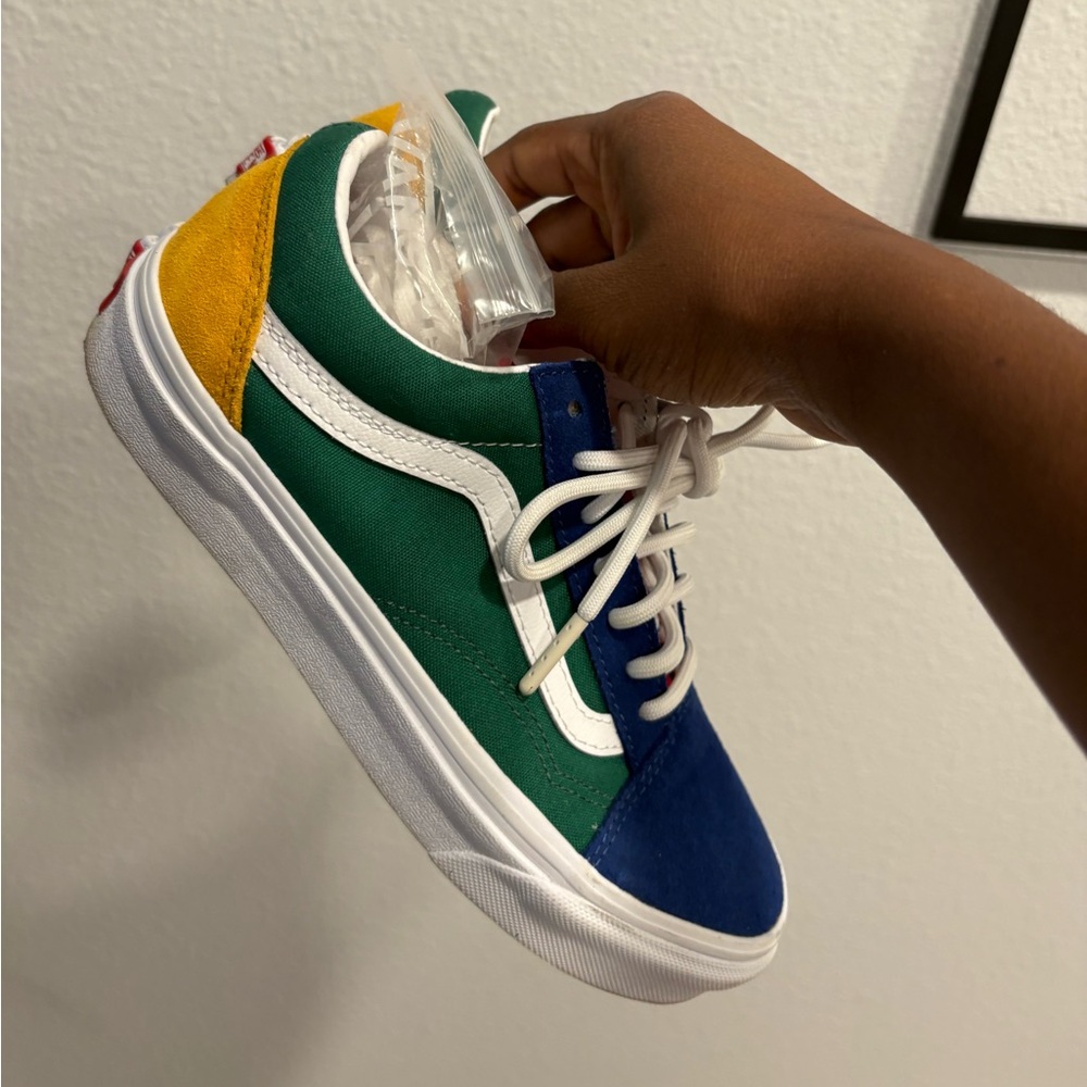 Colorful Low-Top Vans Sneakers | Size 5.5Y
